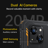 (Światowa premiera) Oukitel WP20 Pro wytrzymały smartfon 5.93 "4GB + 64GB 6300mAh Octa Core telefon komórkowy 20MP telefon komórkowy NFC 5